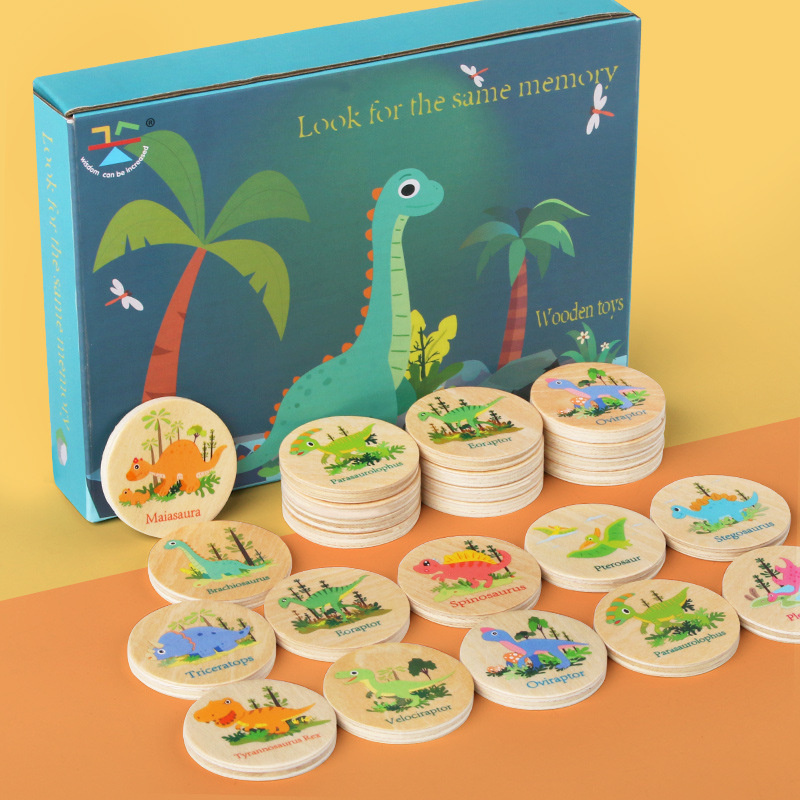 Board Game Nature - لعبة الذاكرة لعبة ديناصور المطابقة لمرحلة