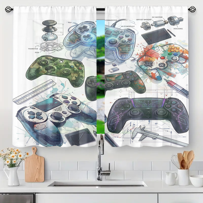 Board Game Geek - ستائر نافذة بتصميم مخطط لوحة تحكم