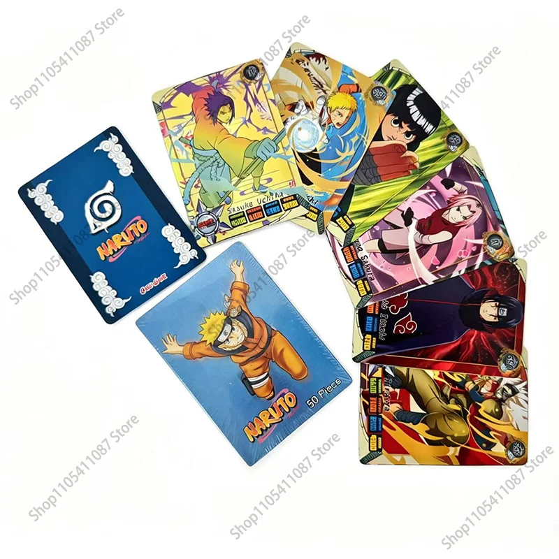 50 قطعة من بطاقات ناروتو الإنج - مراجعة Board Game Naruto وسعره