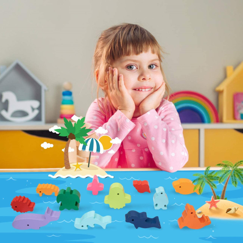 جديد الأطفال مونتيسوري خشبية ا - مراجعة Board Game Nature وسعره