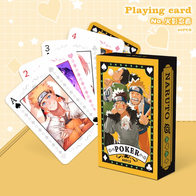 مجموعة بطاقات بوكر ناروتو من و - مراجعة Board Game Naruto وسعره